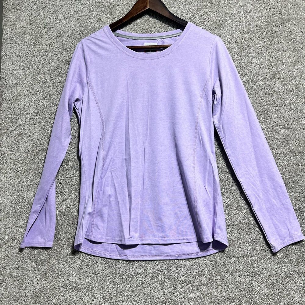 Ridgecut Woman’s Lavender Purple Long Sleeve Tee Shirt Crew Neck Size Small
